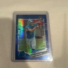 2023 Donruss Optic Football Sam LaPorta #237 RC Rated Rookie Blue Hyper Prizm