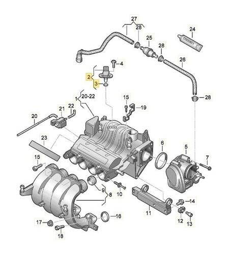 Manifold Air Pressure Sensor MAP VW Jetta Mk3 2004 to 10 06B906051 NEW 1.6 2.0 - Picture 6 of 12