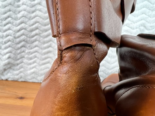 Michael Kors Leather Saddle Boots Women 8 1/2 M Buckle Boho Festival Western Y2K - Picture 19 of 24