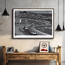 Mark Martin Racing Poster NASCAR Watkins Glen Wall Art Print Race Fans Best Gift