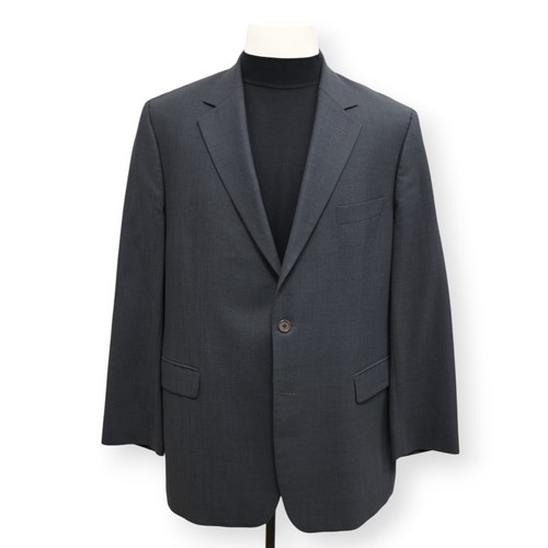 BROOKS BROTHERS 346 mens solid charcoal sport coat suit jacket blazer 44 45 R - Picture 2 of 15