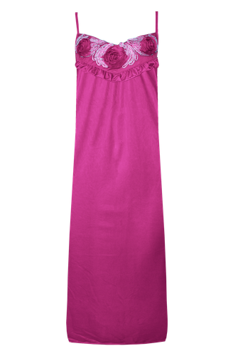 Women Dress Sexy Sleepwear Nightshirt Nightgown Lingerie Pajamas Satin FW1104 - Picture 6 of 9