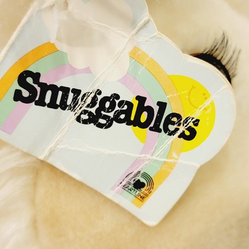 VINTAGE SNUGGABLES 1995 By Graphics International Ivory Soft Stuffed Lamb Plush - Picture 7 of 10