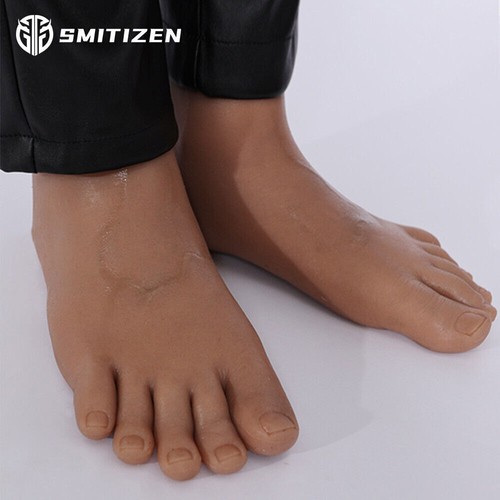Smitizen Human Foot Male Feet Silicone Realistic Elastic Sock Cosplay Crossdress - Picture 5 of 16