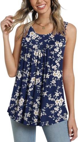 Women'S 2025 Summer Sleeveless Tank Vest Casual Ruffle Tunic Top Loose Comfy Blo - Picture 12 of 12