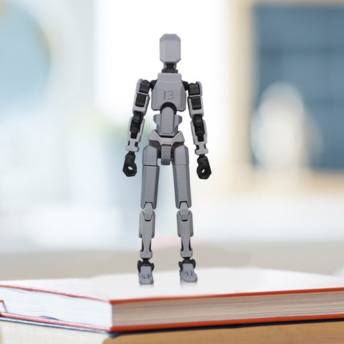 Figurine d'action Dummy 13, jouet mobile multi-articulé imprimé en 3D (gris) - Imagen 7 de 9
