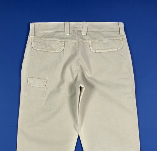 Armani jeans pantalone uomo usato W34 tg 48 gamba dritta a riga grigio man T8352 - Foto 9 di 12