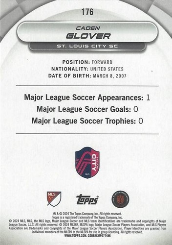 2024 Topps Major League Soccer Super Stars Yellow Common Cards (171 - 180) - MLS - Photo 32/40