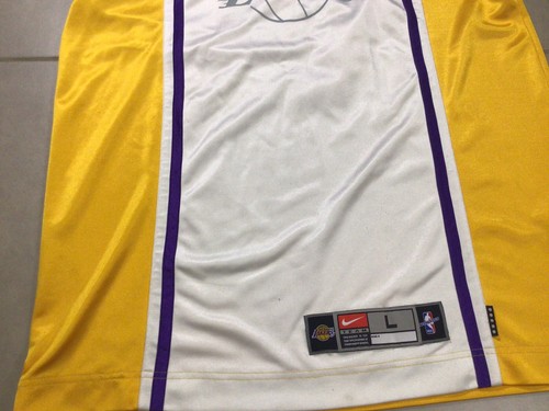 VTG Los Angeles Lakers NBA Nike Warm Up Jersey Shooting Shirt Sz L Kobe Bryant - Picture 5 of 10