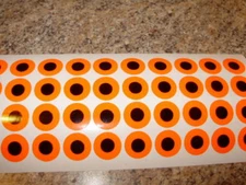 1/2" Diameter 25 Pack Flasher Eyes Fishing Lure Tape in 14 Design/Colors