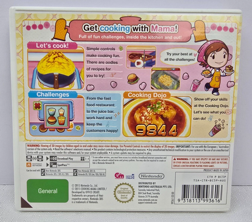 Cooking Mama Bon Appétit - Nintendo 3DS 2DS - Cooking Game 2015 - Picture 3 of 3