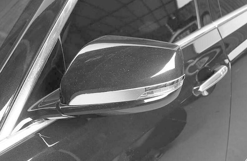 For Cadillac CT6 2016-20 Chrome stainless Rear View Side Door Mirror Strip Trim - Picture 3 of 6