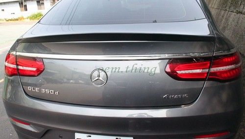 Unpainted Fit FOR Mercedes Benz GLE C292 Coupe A Style Rear Trunk Spoiler 2019 - Picture 5 of 5