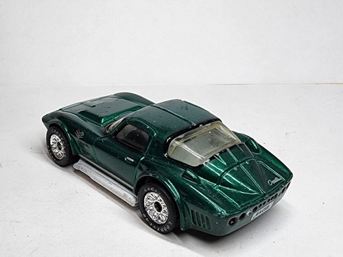 1989 Matchbox Corvette Grand Sport Green Real Rider Rubber Tires Premier 1:58 - Picture 6 of 9