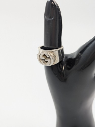 Gucci Anello G ad Incastro, Argento - Foto 2 di 15