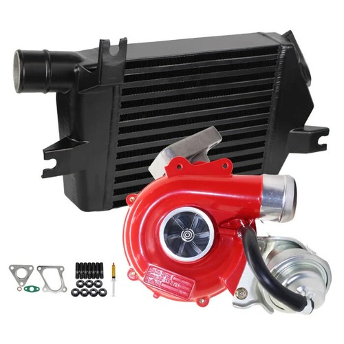 High Flow Turbo With 60mm Intercooler For Mitsubishi Challenger 4D56 2.5L - Foto 3 di 12