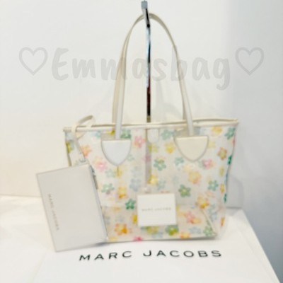 Marc Jacobs Nylon Mesh Large Tote 4P6HTT008H02 White Multi $398