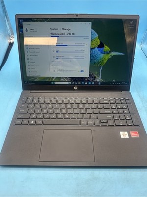 HP 15 15z-fc000 Laptop PC 15.6'' AMD 7120U 8GB 256GB SSD HDMI Cam Mic Num Key W11