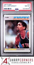 1987 FLEER #17 BILL CARTWRIGHT KNICKS PSA 8