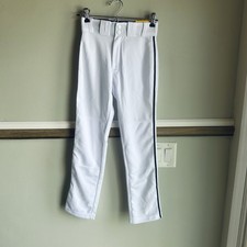 NWT Easton Rival + White Navy Piping Youth Baseball Pants Small