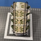 Temptations By Tara Old World Green Stackable Bowls Handles Wire Rack - New