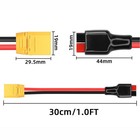 12AWG Solar Connector Cable 45A to For XT90 for Power Stations and RVs