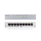 Zyxel 8-Port Desktop Gigabit Ethernet Switch - Metal housing   Plug & Play   Fan