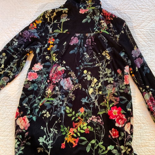 Camicia blusa top velluto Soft Surroundings donna taglia M stampa floreale - Foto 11 di 15