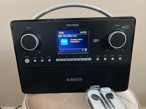 Roberts Stream 93i DAB/DAB+/FM/Wi-Fi Black Radio + Power Adapter. Mint C & P W O - Picture 3 of 24