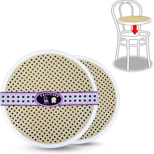 2X Sedute per Sedie Bistrot, Vienna, Thonet, Finta Paglia in Plastica, Fondo Ric - Foto 10 di 12