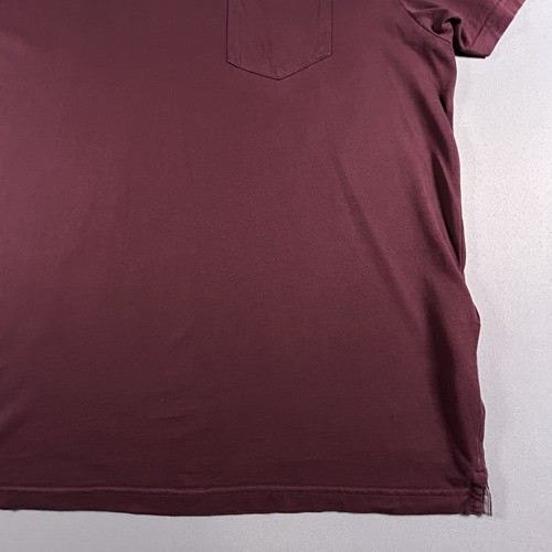 Ben Sherman Men’s XXL Polo Shirt Burgundy Cotton Smart Casual Check Collar 2XL - Picture 8 of 16