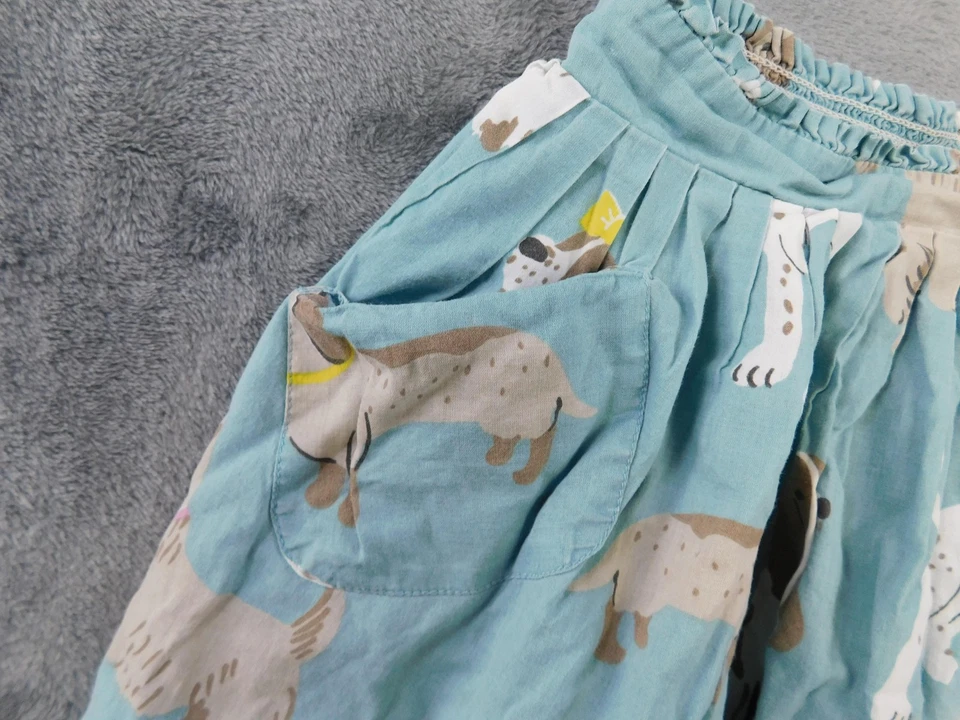 Мини Boden юбка девочек 3-4 лет синий собаки печать с подкладкой карманы эластичный пояс - Изображение 2 из 4