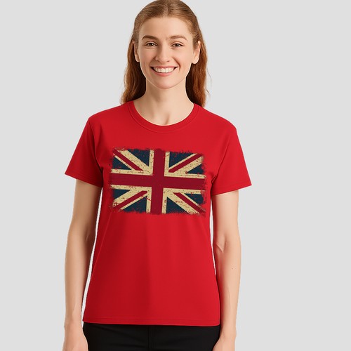 Distressed Great Britain Flag Union Jack UK Mens Cotton T-Shirt Football Tee Top - Picture 10 of 31