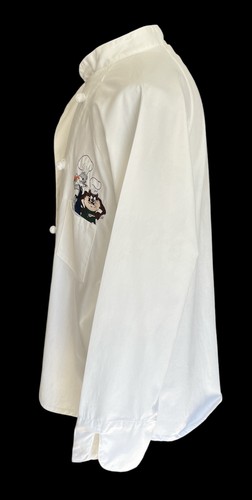Vtg 1994 Looney Tunes White Chef Coat Unisex S/M Bugs Bunny Taz RARE Halloween - Picture 5 of 11
