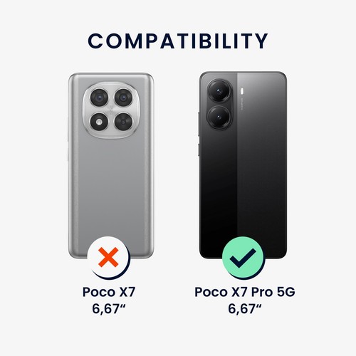 Matte Finish Case for Xiaomi Poco X7 Pro 5G with Camera Protection  - Zdjęcie 2 z 7