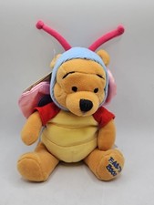 2000 Disney Store Mini Bean Bag Butterfly Pooh 8  Winnie the Pooh Easter Vintage