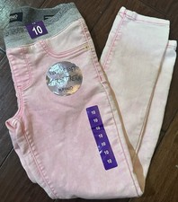 Buffalo David Bitton Girls Vintage Superior Stretch Pink Pants SZ 10 NEW