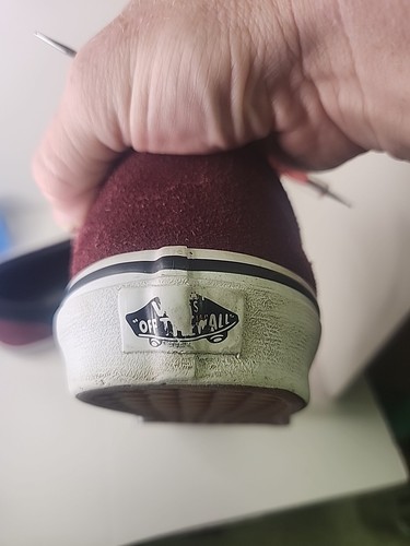 Vans era 95 dx anaheim- Suede two-tone, burgundy & black, unisex- Men-9, Wmn 10. - Picture 19 of 20