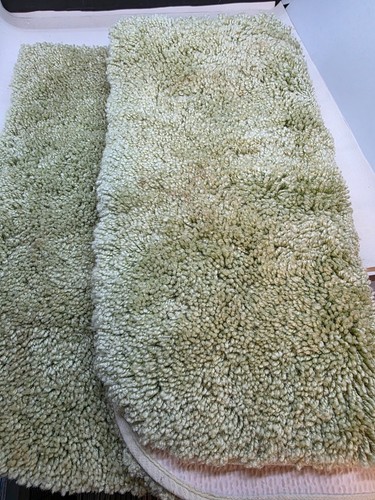 Badeset Seifenschale Zahnbürstenhalter Matte Duschvorhang Grüntöne Engelplatte - Bild 6 von 7