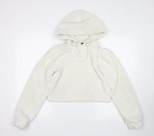Womens UK Size S Select White Pullover Hoodie