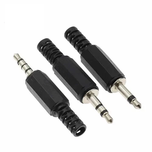 5PCS 3.5mm Audio Jack Plug Male Stereo Solder Type 2/3/4 Pole Headphone - Picture 3 of 10