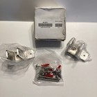 Bathroom Partition Wall Bracket Set Stainless Steel (S90003) #40-8265311