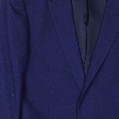 Blazer azul Topman para hombre, talla 36, solapa de muesca - Imagen 6 de 12