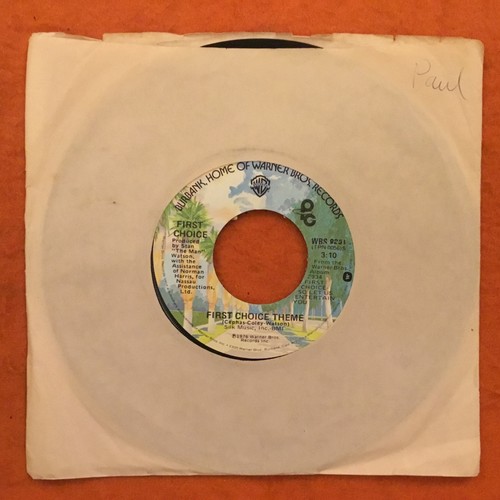 First Choice- Let Him Go- First Choice Theme- Warner Bros Records 7” 1976 - Picture 2 of 2