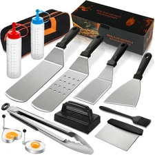 Flat Top Grill Accessories Kit Spatulas Scraper For BBQ