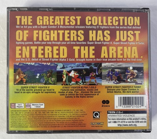 Street Fighter Collection (Sony PlayStation 1 PS1 1997) CIB, Probado, Funciona - Imagen 3 de 9