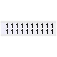 BRADY 9712-1 Number Label,1,3/4in.Hx21/32in.W,Vinyl 32MG38