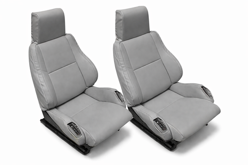 for CHEVY CORVETTE C4 SPORT TYPE5 1984-1993 S.LEATHER 2 FRONT SEAT ...