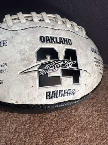 Oakland Raiders Charles Woodson Edición Limitada Fútbol Pequeño Michigan Coleccionar - Imagen 6 de 10
