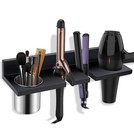 Hair Tool Organizer Wall Mounted - Wooden Dryer Holder, Blow Dryer Holder for...